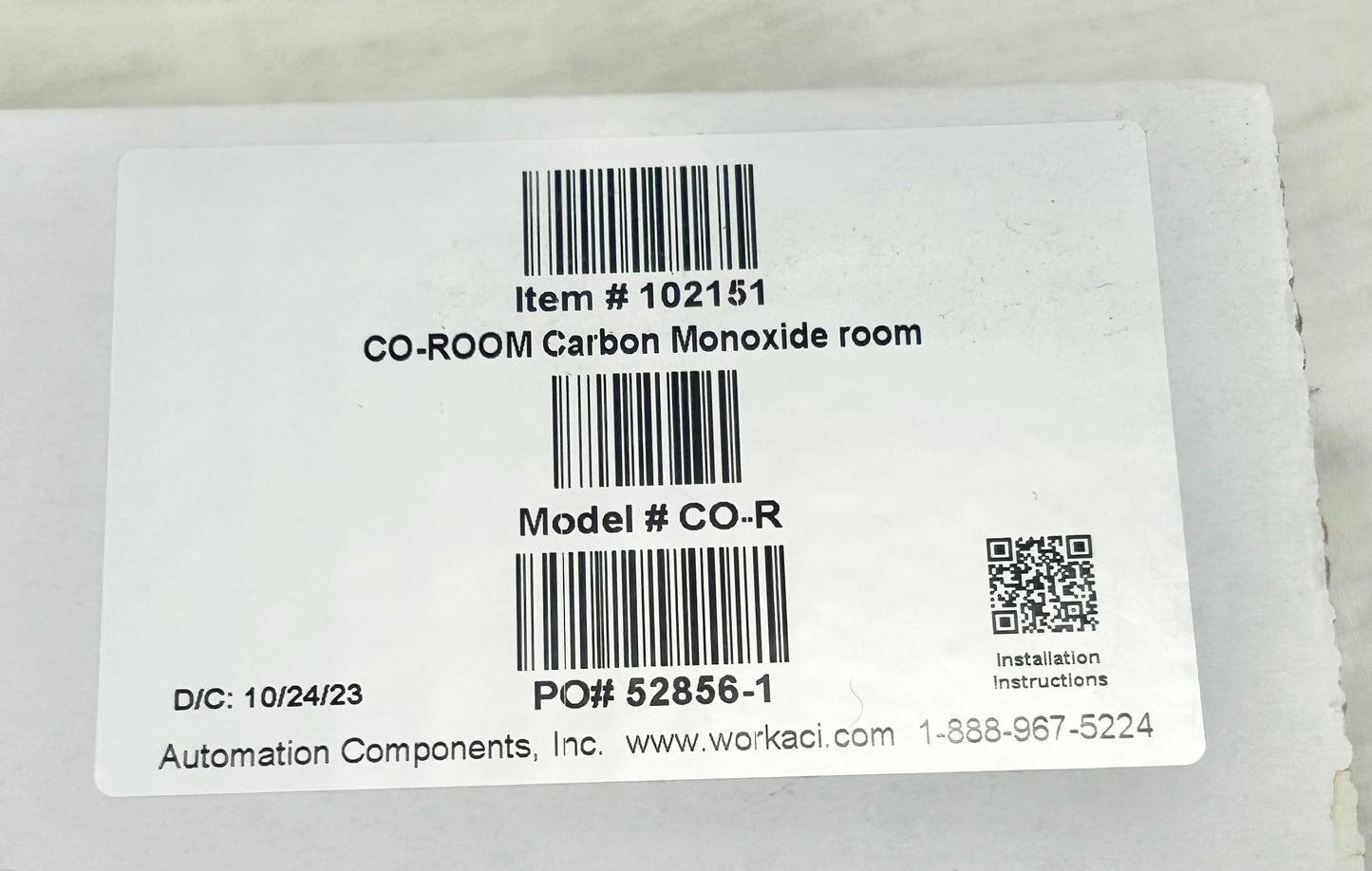 AUTOMATION COMPONENTS CO-R CO ROOM SENSOR - NEW OLD STOCK