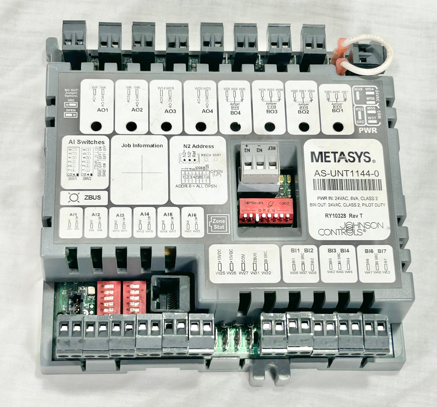 JOHNSON CONTROLS AS-UNT1144-0 METASYS CONTROLLER