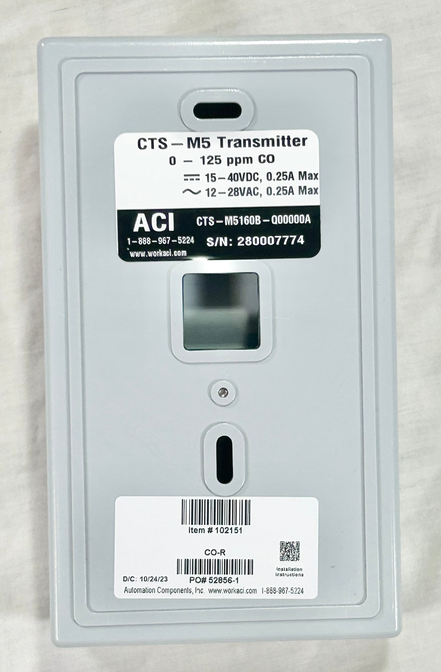 AUTOMATION COMPONENTS CO-R CO ROOM SENSOR - NEW OLD STOCK